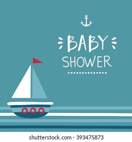 Baby Shower invitation vector design