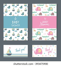 Baby Shower invitation vector design