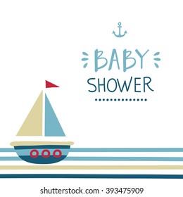 Baby Shower invitation vector design