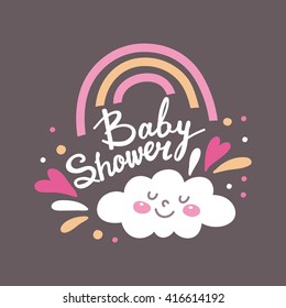 Baby Shower Invitation Vector Design Stock Vector (Royalty Free ...