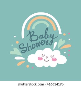 Baby Shower invitation vector design