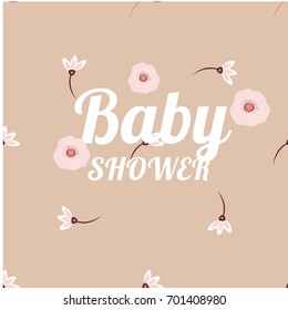 Baby Shower invitation vector design