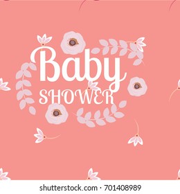Baby Shower invitation vector design