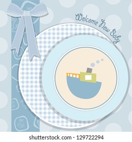 baby shower invitation in vector format
