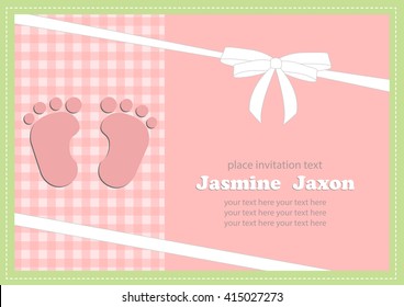 baby shower invitation. vector/illustration.