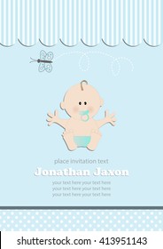 baby shower invitation.vector/illustration