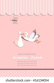 baby shower invitation.vector/illustration
