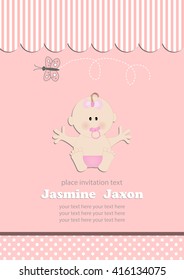 baby shower invitation.vector/illustration