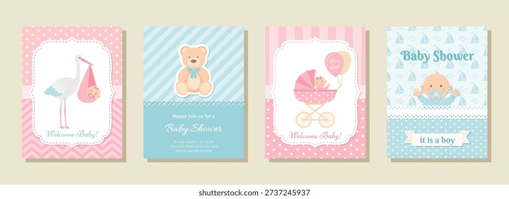 Fondo invitación Baby Shower