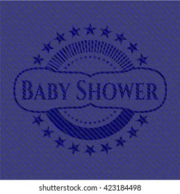 Baby Shower with jean texture