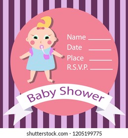 Baby shower. Little girl.