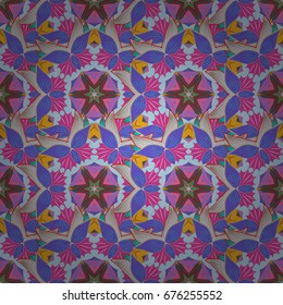 Baby shower, menu, flyer, banner template, mandala colorful background, Indian design. Vector wedding invitation, thank you card, save the date, baby shower cards on colorful background.