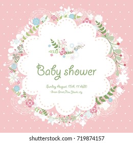 baby shower for newborn celebration greeting and invitation card or note. happy birthday. vector illustration.