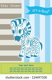Baby shower, nice zebra