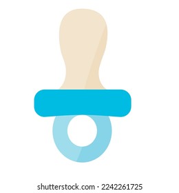 ilustración plana vectorial azul de la ducha de bebé 