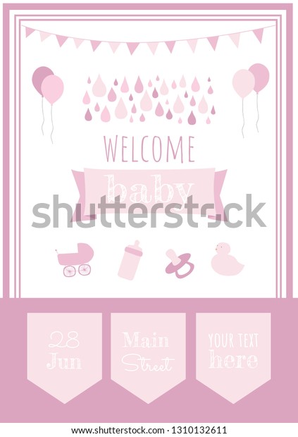 baby welcome party invitation