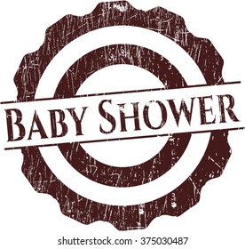 Baby Shower rubber texture
