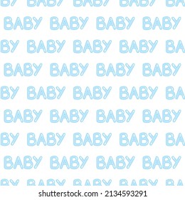Baby shower. Seamless background, texture, backdrop, pattern, wallpaper with children cartoon doodle toys. Educational games for kids illustration.