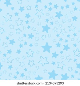 Baby shower. Seamless background, texture, backdrop, pattern, wallpaper with children cartoon doodle toys. Educational games for kids illustration.