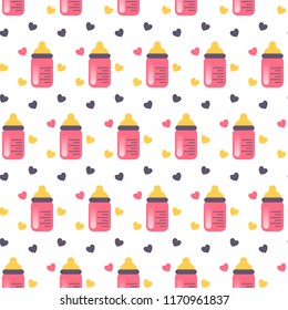 Baby shower seamless pattern