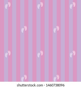 Baby shower seamless texture. Vector baby pattern. Pink pastel childish background. Print for textile, invitation, invite template, card, birth party, scrapbook.