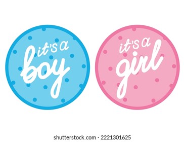 Baby shower stickers. Its a boy card. its a girl card.