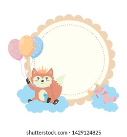 baby shower symbol and fox design baby shower symbol and fox design