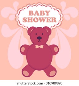 Baby Shower Teddy Bear Design