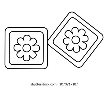 baby shower toy blocks flower play