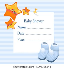 baby shower, vector