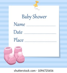 baby shower, vector
