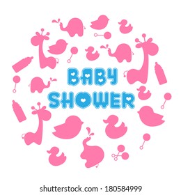 baby shower vector