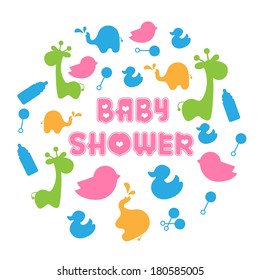 baby shower vector