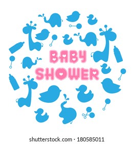 baby shower vector