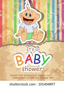 Baby Shower. Vector illustration. Eps 10.