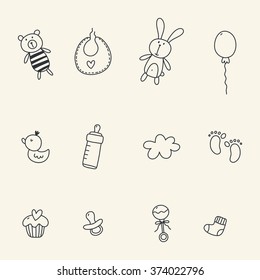 Baby Shower Vector Print