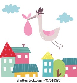 Baby Shower vector print 