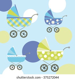 Baby shower vector set of design elements.