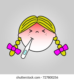Baby sick icon vector design