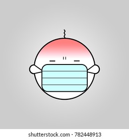 Baby sick icon vector design