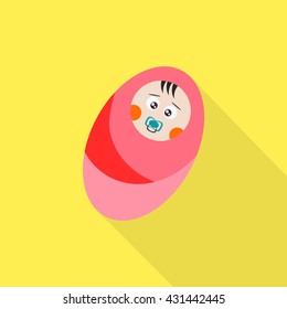 Baby sign icon. Vector. Flat