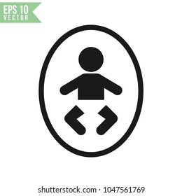 baby sign icon vector template