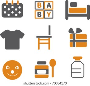baby signs. vector