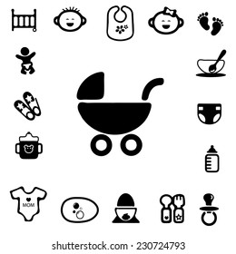 Baby Silhouette Icons