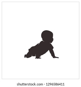 Baby Silhouette Vector