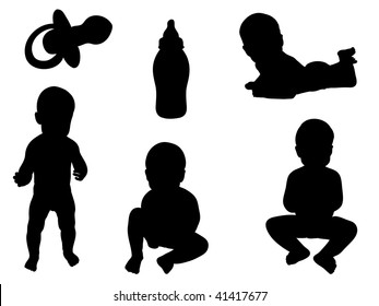 Baby silhouettes