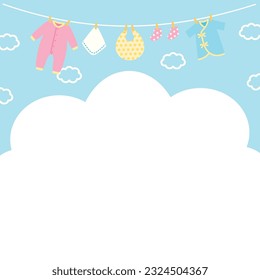 Baby Simple Vector Flat Icons Frame