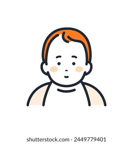Baby Simple Vector Icon Illustration