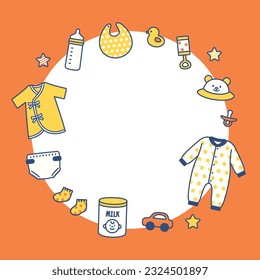 Baby Simple Vector Icons Frame