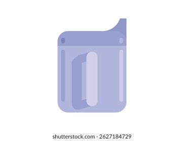 Baby sippy cup. Simple flat illustration.